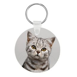 Blank keychain MDF thermal transfer sublimation keychains Favour Ornament wooden Personality key chain thermal-transfer double-sided RRD7088