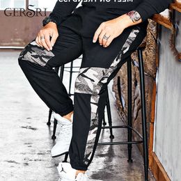 Gersri Autumn Winter Men Outside Pants Men Oversize Mens Joggers Pants Heavyweight Man Streetwear Pants Print Trousers XL-6XL X0621