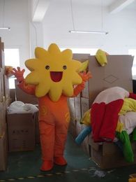 Fun Outfit Suit Happy Sunflower Mascot Costumes Animated theme Cartoon mascot Character adult Halloween Carnival party Stage Performance Clothes