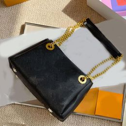 Stray Bag Women Crossbody Bags Gold Chain Handbag Lady Old Flower Leather Shoulder Purse High Quality Zipper