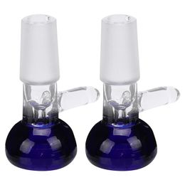 2pcs Borosilicate Glass Joint Funnel Type Glass Bowl Herb Holder Smoking Bowl C0310