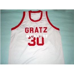Vintage 21ss #30 RASHEED WALLACE GRATZ HIGH SCHOOL Game College jersey Size S-4XL or custom any name or number
