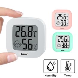 -Mini LCD Digital Termometro Digital Igrometro Indoor Room Frigorifero Hygrometro Sensore del calibro