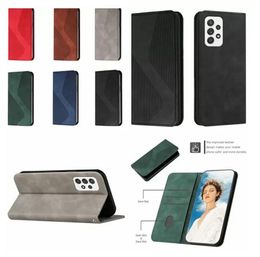 Skin Feel Leather Wallet Cases for iphone 13 pro max 12 11 X XR XS MAX 6G 7G 8G Samsung S22 plus A13 A53 A33 M52 5G S Line Stong Magnetic Holder ID Card stand Flip Cover