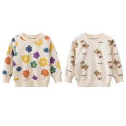 Autumn Baby Sweaters Girls Boys Clothes Coat Kids Knitting Pullovers Tops Baby Boys Girls Cartoon Long Sleeve Sweaters Y1024