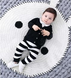 Baby Boys knitting Pants infant Stripe Trousers For Boy born Autumn Toddler Printed Animal Pattern Legging 6-24 Month 210615