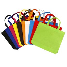 Foldable Shopping Bag Large Reusable Fabric Non-Woven Cloths Packing Bags Store Grocery Package Eco-Friendly