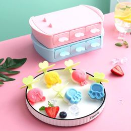 new DIY Self-made Ice cream snow cakes molds Kitchen Tools cartoon cute stick cake Popsicle mold homemade tool EWA6389