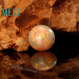 Natural red round cut opal for Jewellery making,14.4X14.5X7.5mm 7.4ct Colourful fire DIY loose gemstone H1015