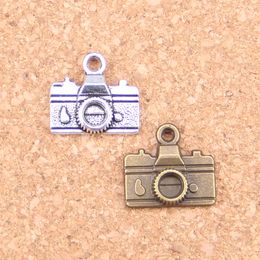 104pcs Antique Silver Plated Bronze Plated camera Charms Pendant DIY Necklace Bracelet Bangle Findings 15*14mm