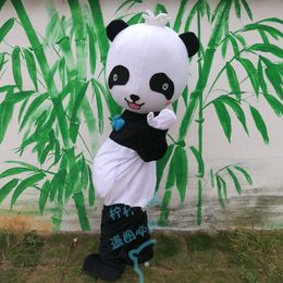 Mascot Costumes New Version Chinese Giant Panda Mascot Costume Christmas Mascot Costume