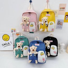 Cartoon Bear Canvas School Bags Children Backpacks Animal Kids Backpack Children School for Girls Boys Bag