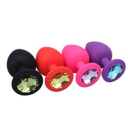 Nxy Anal Toys 1pc Adult Sex Toys Silicone Butt Plug for Woman Couples Jewelry Dilatador Stimulator Dildo Adult 1207