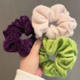 Fashion Women Velvet Solid Scrunchies Elastic Hairbands Girls Women Hair Tie Hair Rope Hair Accessories Gifts