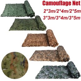 Multifunction Camouflage Net For Outdoor Hunting Military Training Theme Parks Photography Bird Watching Sunshading Camping Y0706