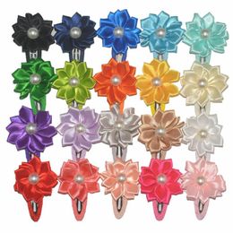 Dog Apparel 30/50pcs Hair Bows Flower Design Long Pet Dogs Clips Puppy Grooming Bow Accessories