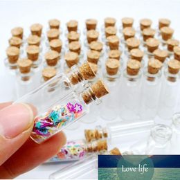 10PCS 1*2.8cm Mini Glass Bottle Small Tiny Clear Cork Glass Bottles Jar Cork Stopper Transparent Bottle Glass JK0912 Wishin B2M6