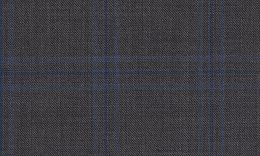 233686-9682 Pure wool high count worsted fabric [Dark Grey Mixed Cheque Twill W100](FSA)