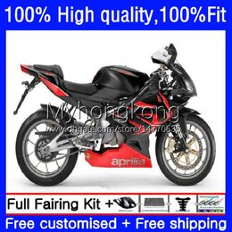 Injection Bodys For Aprilia RSV 125 RS 125 RR 125RR RSV-125 Red blk hot RS125 R 06 07 08 09 10 11 8No.60 RSV125 RSV125RR RS-125 RS4 2006 2007 2008 2009 2010 2011 OEM Fairing