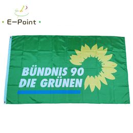 Germany Bündnis 90/Die Grünen Flag 3*5ft (90cm*150cm) Polyester Banner Decoration flying home & garden flags
