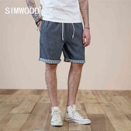 Summer Plaid Checked Oversize Shorts Men Soft Comfortable Drawstring Plus Size Jogger Brand Clothing 210629