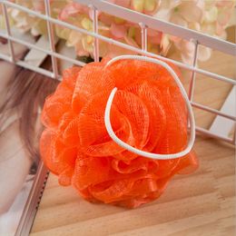 solid Colour compact 20g bath ball rubbing balls multi bubble net baths flower