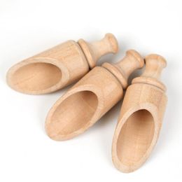 Wooden Scoops Mini Small Spoon Sugar Bath Salt Seasoning Scooper for Home Kitchen Tool Wholesale ZC3475