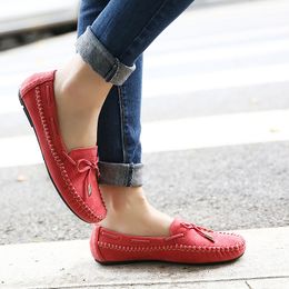 Candy Colour Women Loafers Tassel Fashion Round Toe Ladies Flat Mary Jane Shoes Sweet Bowtie Flats Casual Moccasins Suede 0227