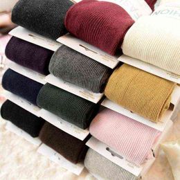 New Spring Autumn Winter Cotton Knitted Stockings Candy Colour Women Warm Twist Striped Tights 2 designs Y1130