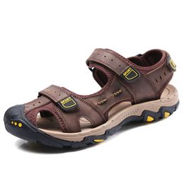 New Mens Sandals Shoes Slip on Beach Outdoor Casual Sports Hook/&Loop Plus Size