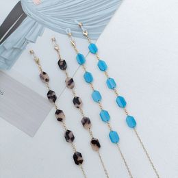 2021 Chic Geometric Resin Acrylic Chain Fashion Casual Sunglasses Chain Holder