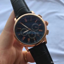 top luxury mens watches leather swiss business watch day date waterproof male clock classic designer reloj hombre Montre de luxe