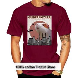 Camisetas para hombres 2021 Moda 100% algodón Guineapigzilla Guinea Pig T-shirt regalo de regalo camiseta