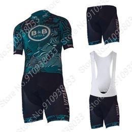 Racing Sets 2021 B&B ELS Team Cyling Jersey Set Men's Summer Short Sleeve Clothing Suit MTB Bib Shorts Maillot Cyclisme Ropa Ciclismo