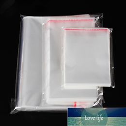 Leotrusting 100pcs 45-70cm Width Large Clear OPP Adhesive Bag Transparent Poly Resealable Packaging Bag Self Plastic Gift Pouch