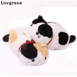 Lovgrace Free Cute Plush Cat Tissue Box High Quality Napkin Holder Paper Handkerchief Home Car Desktop Organizer 210818