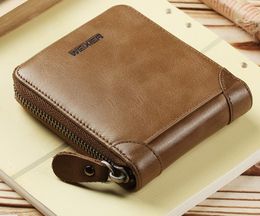 Men Short Wallets fashion handy wallets single zipper cards purses 11cm wide 8pc slots cheap quality pu wallets