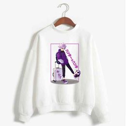 Hoodie Sweatshirt Hunter X Hunter hoodies Killua Zoldyck Print Cosplay Costume Anime Women/Men Top Y211122