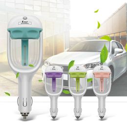 Mini 12V Car Steam Humidifier Air Purifier Aroma Diffuser Essential oil diffuser humidifier many Colors 210709