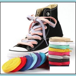 Shoe Parts & Accessories Shoes Flat Polyester Shoelaces Dress Canvas Lace Sneaker Boots Laces Unisex Strings Shoelace 24 Colours C55 Drop Del