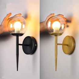 Wall Lamp Nordic Bracket Glass Lamps Bedroom Living Room Hallway Modern Bedside Stairs Background Sconce Lights Fixtures