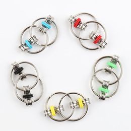 New Metal Puzzle Chain Fidget Toy For Autism Chain Fidget Toy Hand Spinner Key Ring Sensory Toys Stress Relieve ADHD Top Puzzles 0056