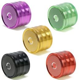 Colourful 63MM Dry Herb Tobacco Grind Spice Miller Grinder Crusher Grinding Chopped Hand Muller Cigarette Smoking Tool High Quality DHL Free