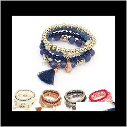 Jewelry5 Styles Dangle Bracelets For Women Mtilayer Beads Bangle Tassel Bracelet Charm Jewellery Christmas Gift Kimter-B642S Z Drop Delivery 2