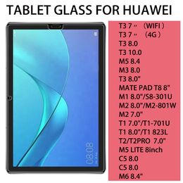 Tablet Glass Screen Protector for HUAWEI PAD T3 WIFI 4G 7 8 10 inch M5 M3 MATE PAD T8 M1 M2 T1 T2 C5 M6 Glass in opp bag