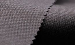 WT66788-504 Pure wool high count worsted fabric [Navy Mixed Sharkskin W100](901)