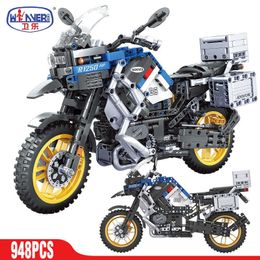 ERBO Technical Motorcycle car Model Building Blocks Speed Racing car City Vehicle MOC Motorbike Bricks Kits Toys For Children Q0624