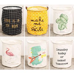 1Pcs Cloth Art Folding Geometry Dirty Clothes Toys Storage Bucket Household Storage Basket Dirty Clothes Laundry Basket 40*50cm 210316