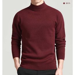 Mens Small Middle Half Turtleneck Sweater Tshirt Korean Slim Trend Thickened Bottom Coat Large Youth Winter Men Clothes Pullover Y0907