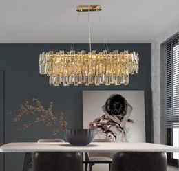 Phube Lighting Modern Crystal Chandelier For Dining Room Island Kitchen Cristal Hanging Lamp Home Decor Suspension Luminaire